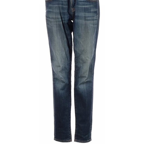 D-ID Jeans Blue Skinny Leg Cut Mid Rise Waist Size 26 #459 - Picture 2 of 4